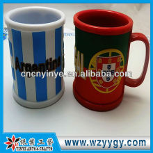 Fashion promotional souvenir 3d mugs with rubber cover